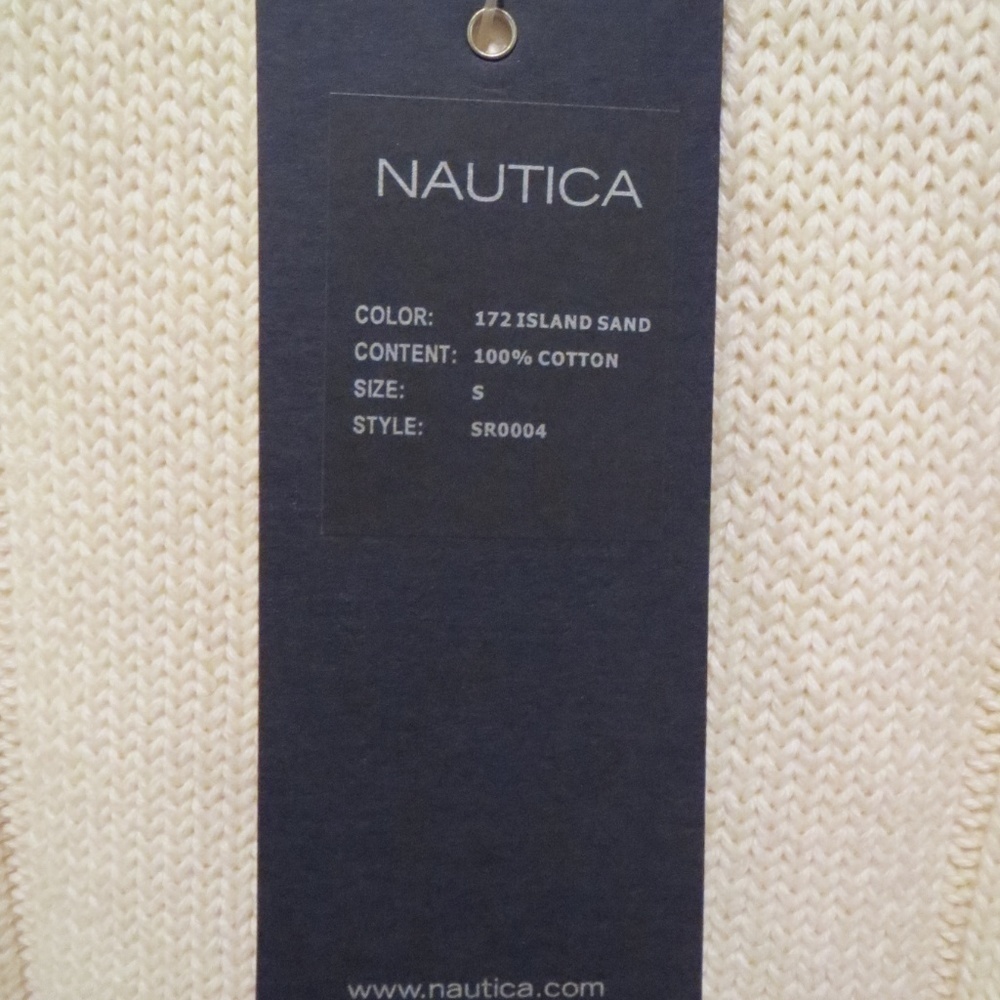 NEW Men's Nautica Crew Sweater 100% Cotton - Picture 5 of 5